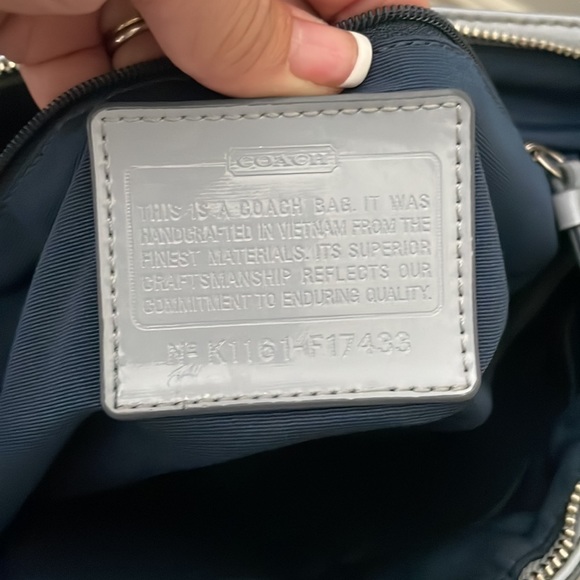 Coach Penelope optic Jakard signature canvas bag blue - Picture 10 of 12